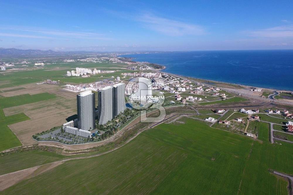 KIBRIS İSKELE DE OTEL KONSEPTİNDE DENİZE YÜRÜME MESAFESİNDE LUX REZİDANSLAR