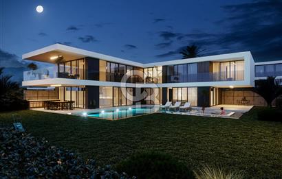 Kıbrıs Girne Çatalköy Bölgesinde Denize Sıfır Ultra Lüks Satılık 5+1 Villalar