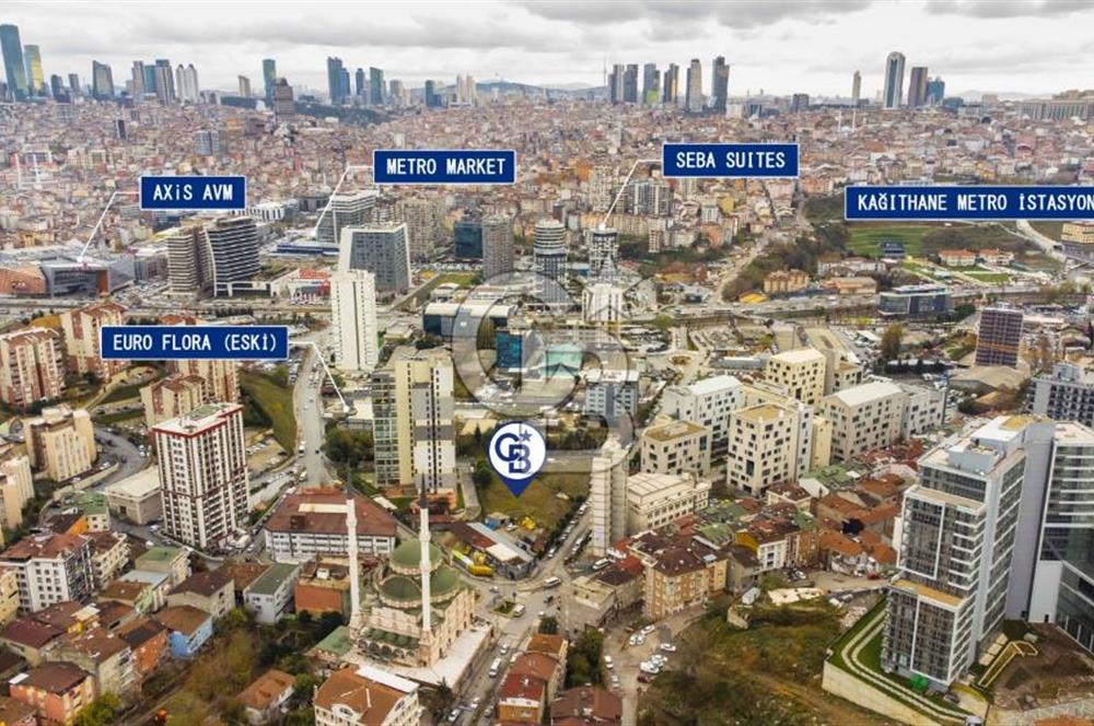 Kağıthane’de ticari ve konut imarlı 2518 m2 SATILIK arsa