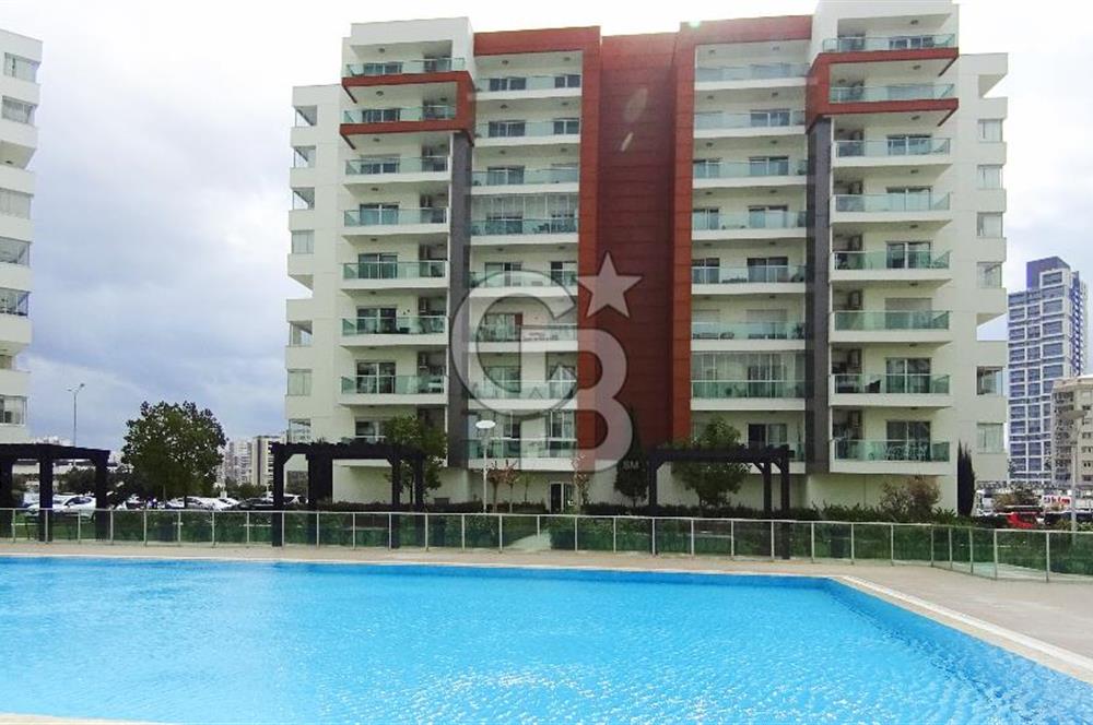 Mavişehir Modern 1 de Havuz Cepheli Eşyalı 1+1 Kiralık Daire