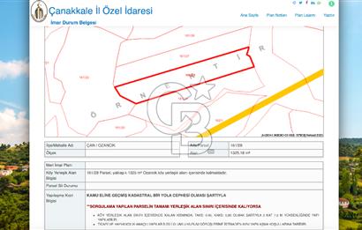 COLDWELL BANKER NOVO'DAN TERMAL KÖY ÇAN OZANCIK'TA İMARLI ARSA