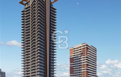 Viven Tower’da Satılık 32. Kat Havuz Manzaralı Lüks 2+1 Daire