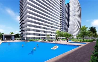 İskele Long Beach Grand Sapphire A Blok'ta Deniz Manzaralı 1+1 Daire