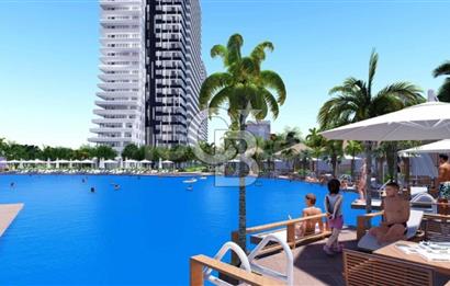 İskele Long Beach Grand Sapphire A Blok'ta Deniz Manzaralı 1+1 Daire