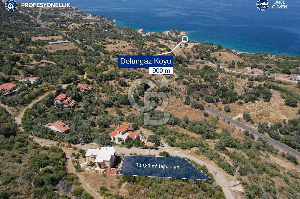 Karaburun Merkez'de 730 M² Deniz Manzaralı İmarlı Arsa