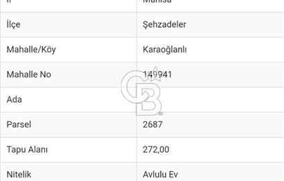 *Manisa Şehzadeler Karaoğlanlı * Satılık Avlulu Müstakil Köyevi