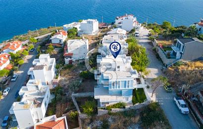 Karaburun İskele'de Full Deniz Manzaralı Villa