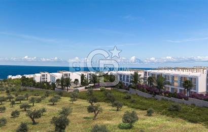 Kıbrıs Girne Esentepe de Denize 250 metre Benzersiz Ödeme Planlı 1+1 Penthouse Dublex Daireler