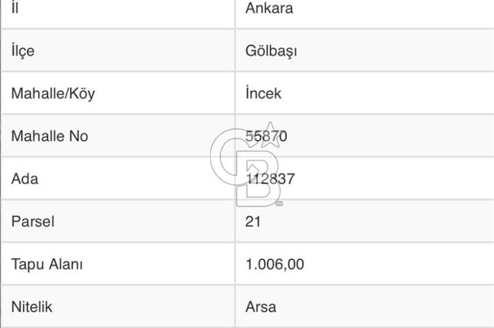 İNCEK - BAĞLAR CADDESİ VE BULVAR YAKINI VİLLA ARSASI - 1.006 M2