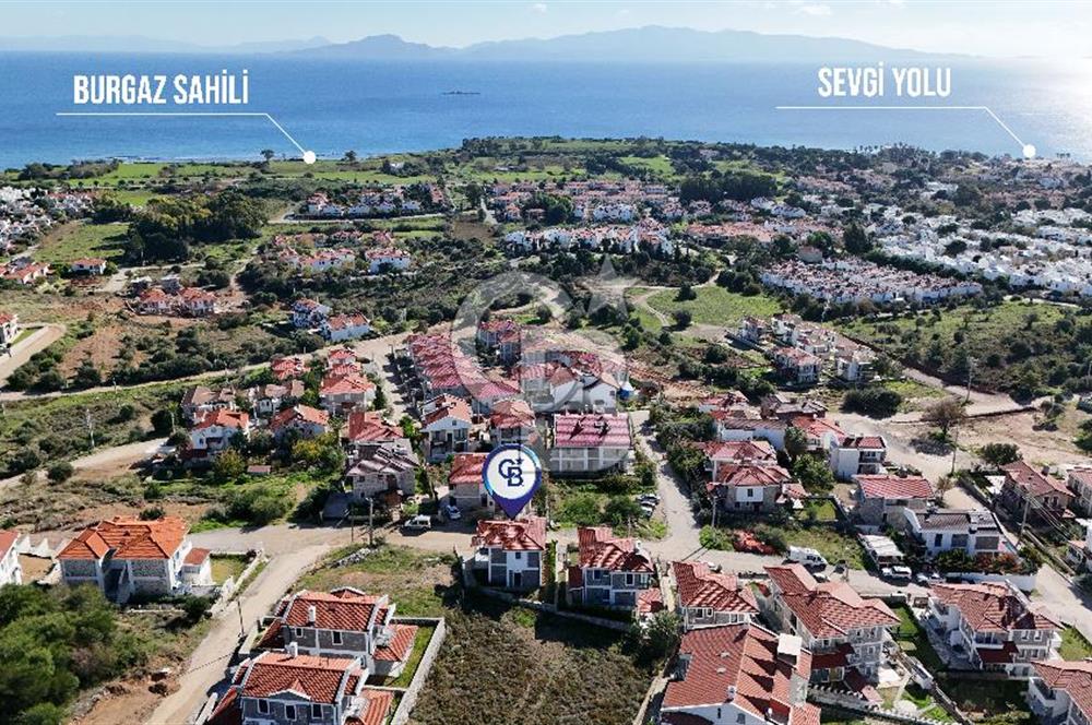 Datça Burgaz Müstakil Bahçeli Deniz Manzaralı Satılık 2+1 Villa