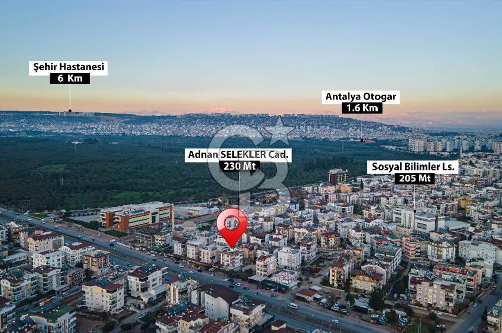 Antalya Ahatlı Mahallesi'nde Satılık 2+1 Daire
