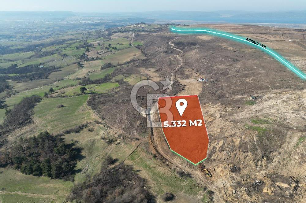 Çanakkale Kemel Köyünde 5.332 M2 Satılık Baraj Manzaralı Tarla !