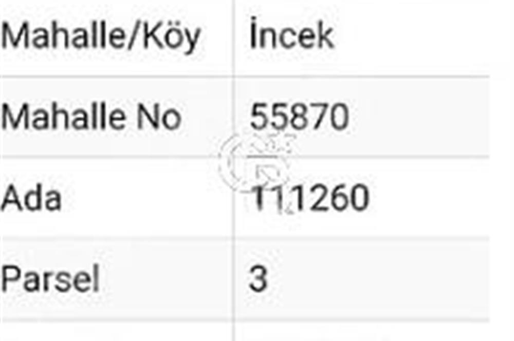 İNCEK'DE 0.30 EMSAL 1100 MT2 VİLLA PARSELİ