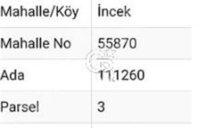 İNCEK'DE 0.30 EMSAL 1100 MT2 VİLLA PARSELİ