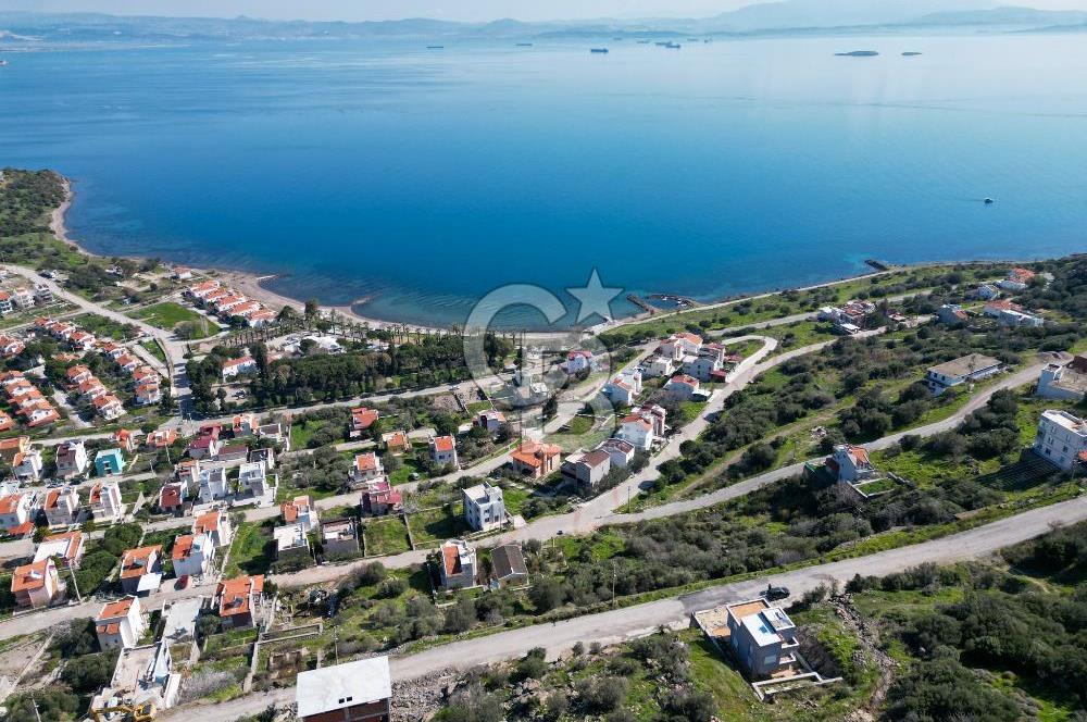 DİKİLİ ÇANDARLI EYKO'DA MUHTEŞEM DENİZ MANZARALI ARSA