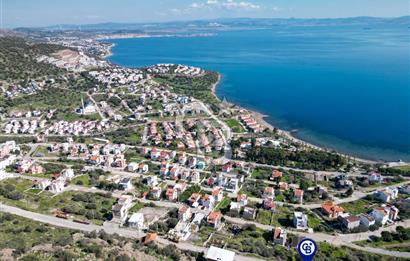 DİKİLİ ÇANDARLI EYKO'DA MUHTEŞEM DENİZ MANZARALI ARSA