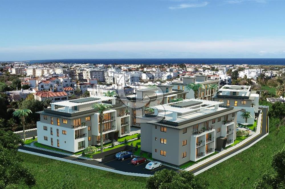 1+1 Apartment for Sale in TRNC Kyrenia Alsancak in a Complex Behind Atakara Market