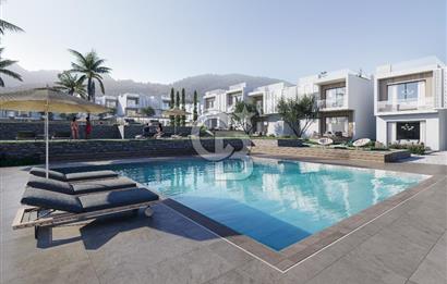 2+1 Flat With Garden For Sale With Payment Planning In Karsiyaka In Kyrenia In Trnc