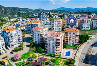 FULLY FURNISHED 1+1 FLAT FOR SALE IN THE MOST BEAUTIFUL LOCATION OF KUŞADASI WITH POOL AND NATURAL GAS