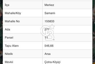 Yalova Samanlı İmarlı Arsa