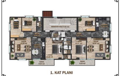 CB TOWER BAŞİSKELE SERDAR'DA SIFIR LÜKS 2+1 SATILIK DAİRE