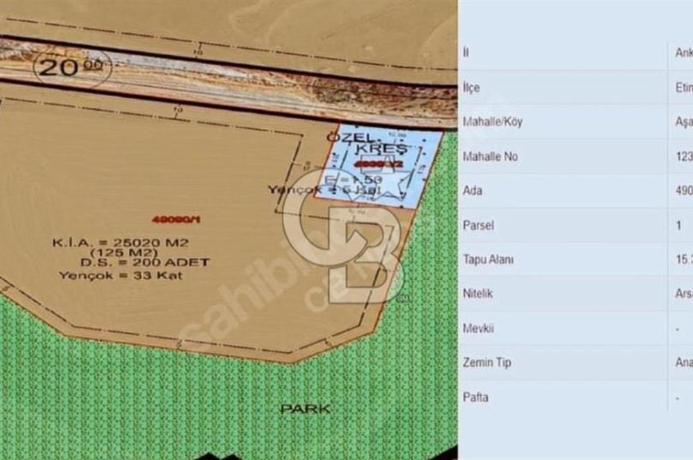 ESKİŞEHİR YOLUNA CEPHE YUKARI YURTÇUDA SATILIK ARSA