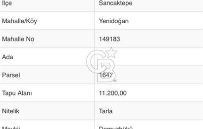 SANCAKTEPE YENİDOĞAN'DA YATIRIMLIK 268m2 ARSA