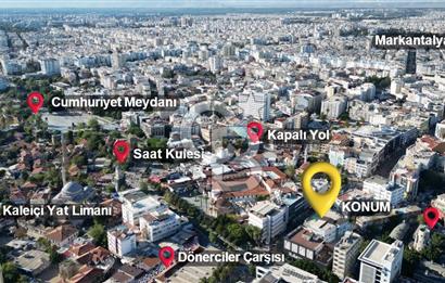 Antalya Balbey'de Merkezi Konumda Kiralık Büro/Ofis