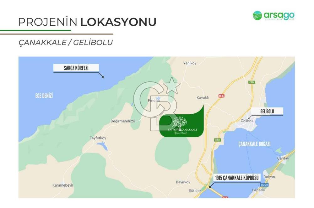 Köyüm Çanakkale Gelibolu Satılık 200 m² Arsa-25 Nolu Hisse