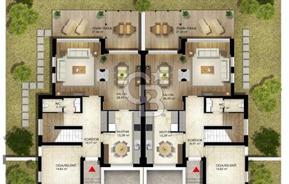Advantageous, Type A Villa for Rent in Emlak Konut Florya Houses