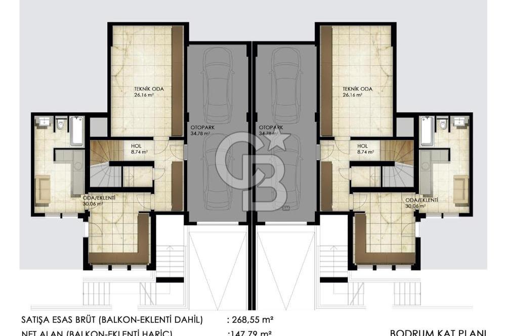 Advantageous, Type A Villa for Rent in Emlak Konut Florya Houses