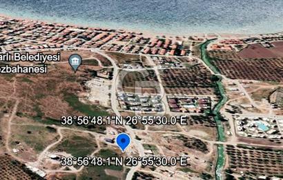 Dikili Çandarlı'da Deniz Manzaralı 393 m2 İmarlı Arsa