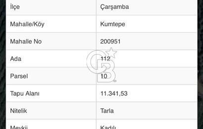 Çarşamba'da mükemmel tarım arazisi