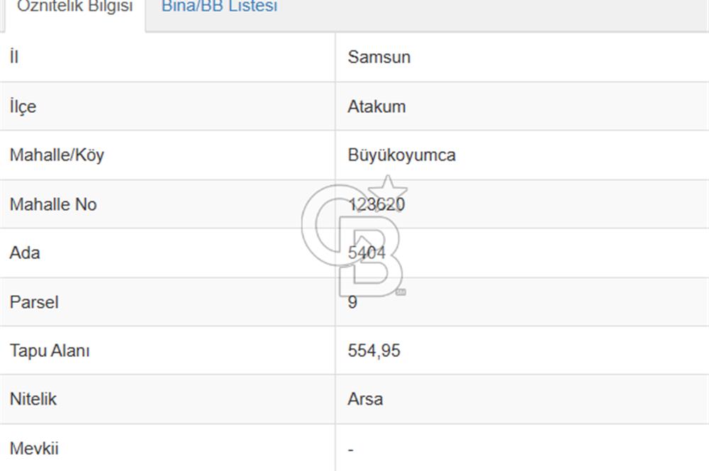 Büyükoyumca'da 5 kata imarlı kat karşılığı arsa