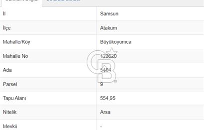 Büyükoyumca'da 5 kata imarlı kat karşılığı arsa