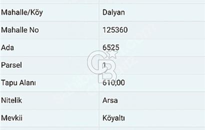 ÇEŞME DALYAN AYAYORGİ ARASI KÖŞE KONUM SATILIK İMARLI ARSA