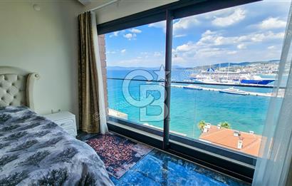 Denizle Bütünleşen Ev Kuşadası Liman Manzaralı Satılık 4+1 Villa