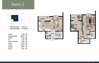 BAŞİSKELE SAHİLDE DENİZ MANZARALI 2+1 ÇATI DUBLEKS SATILIK DAİRE