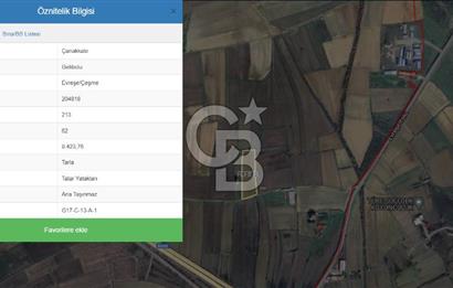 CB KOBİ'den GELİBOLU EVREŞE'de KADASTRAL YOLA CEPHELİ 9423m2 SATILIK TARLA