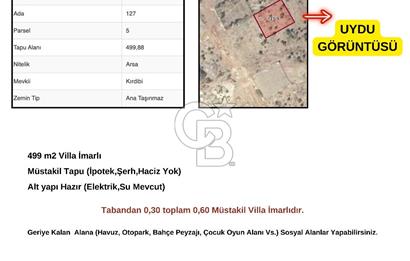 499 m2 VİLLA İMARLI ARSA