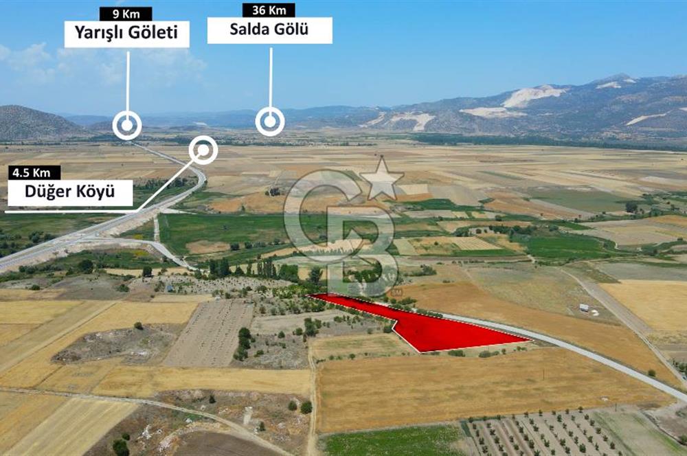 Burdur Hacılar'da Satılık Tarla - 9.405 m2