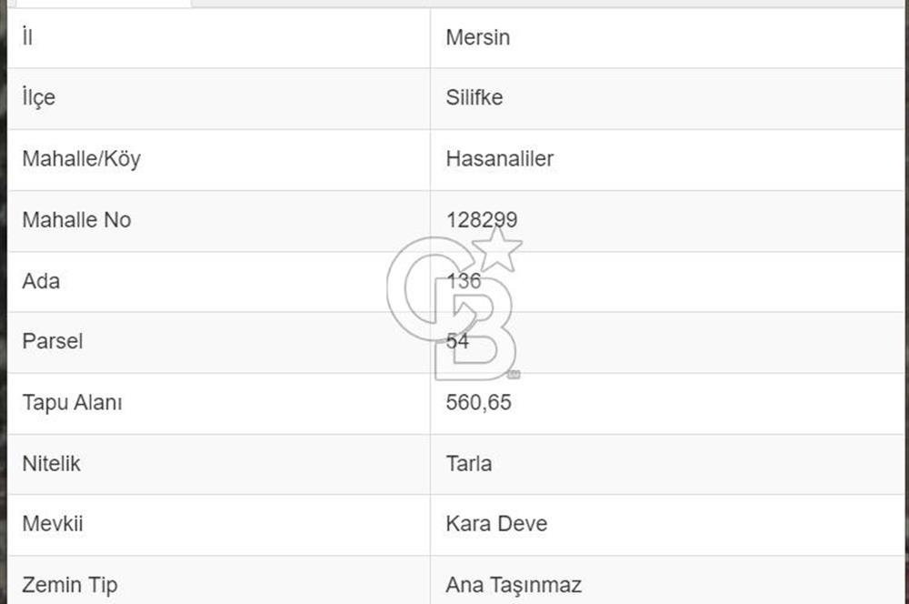 SİLİFKE NARLIKUYU MAH.PANORAMİK MANZARALI YOL CEPHELİ TARLA