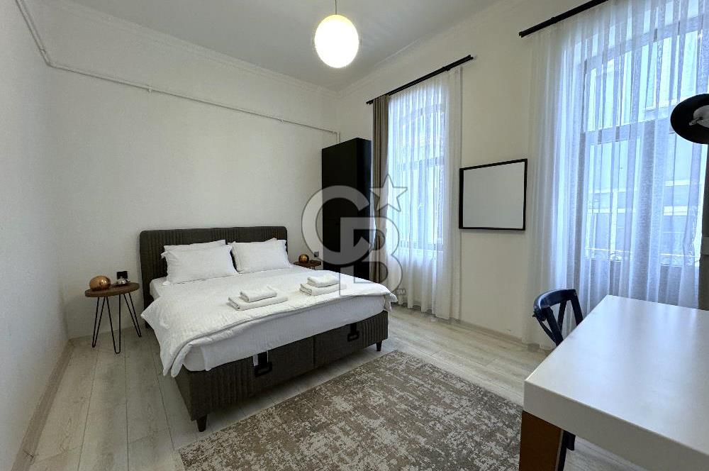 100 m2 Seasonal Rental Luxury Apartment in Şişhane N2(Including Bills, Office Use)