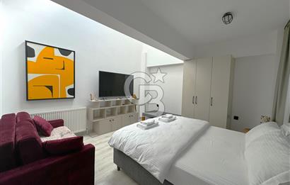 40 m2 Seasonal Rental Stylish Suite in Şişhane N7(Including Bills, Office Use)