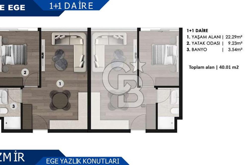 İZMİR VİLLAKENT SATILIK DAİRE 2+1