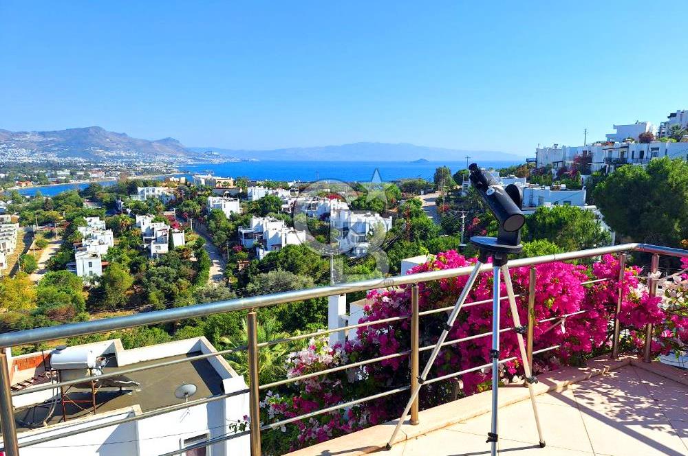 Bodrum Ormancılar Sitesinde Muhteşem Manzaralı Geniş 3+1 Villa