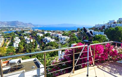 Bodrum Ormancılar Sitesinde Muhteşem Manzaralı Geniş 3+1 Villa