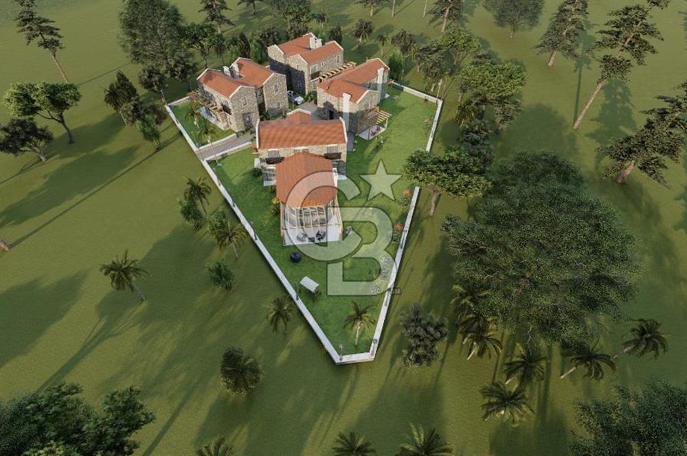 Projeden Datça Sarılimanda Denize Sıfır Bahçeli 112m² lüks Villa