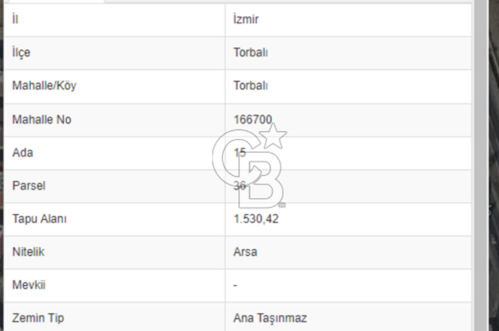 ZONED LAND FOR SALE ON AYDIN ​​STREET IN TORBALI