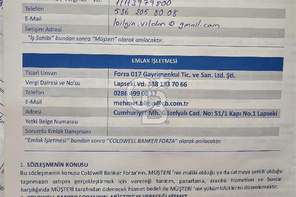 ÇANAKKALE / LAPSEKİ/ ŞEVKETİYE KÖYÜ BOĞAZ MANZARALI SATILIK TARLA